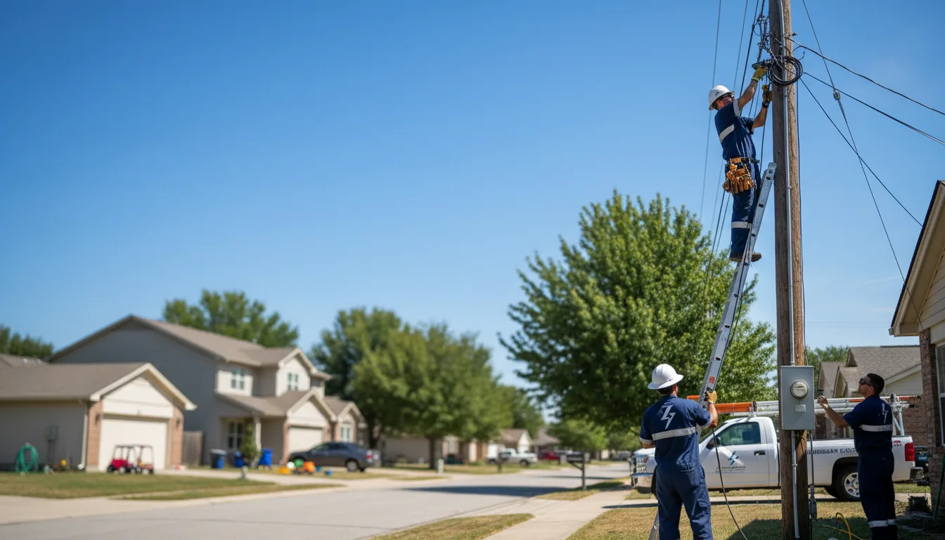Residential electrician providing installation services in Easton, MN